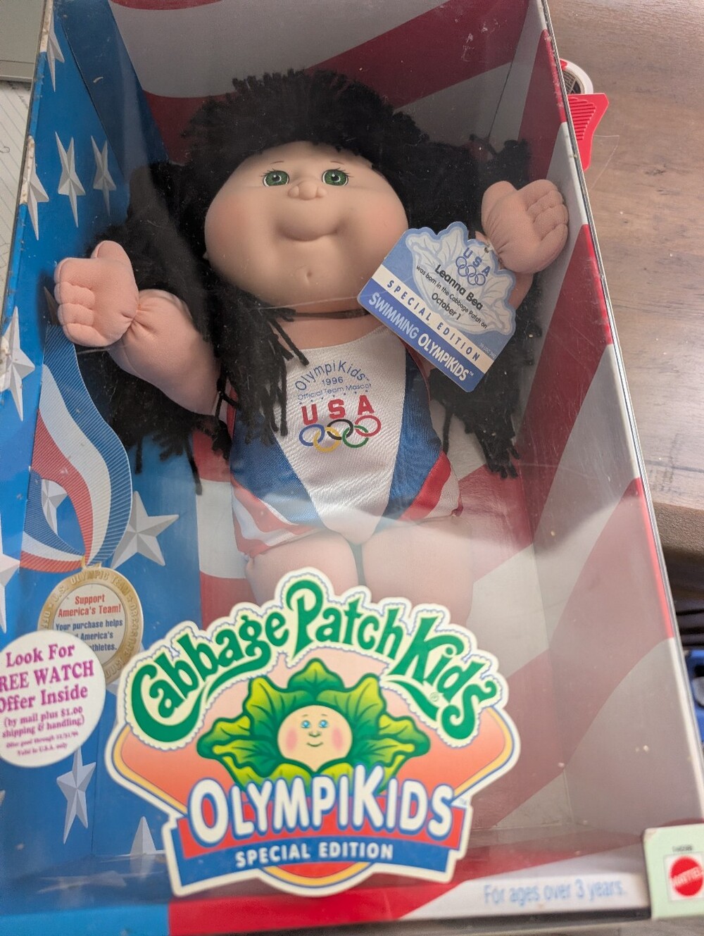 New Cabbage Patch Kids OlympiKids USA Doll - Red, White & Blue